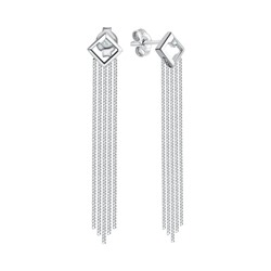 Серьги из серебра куб.циркон., Л-26778