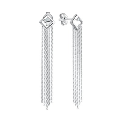 Серьги из серебра куб.циркон., Л-26778