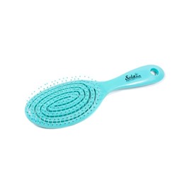 SOLAmio. Расческа массажная пластик малая 18 см WET brush цвет тиффани #9764