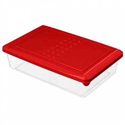 Контейнер для продуктов "Asti" прямоугольный 0,75 л (красный) 221100106/03