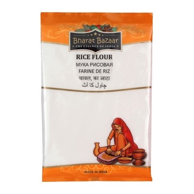 RICE FLOUR, Bharat Bazaar (РИСОВАЯ МУКА, Бхарат Базар), 500 г.