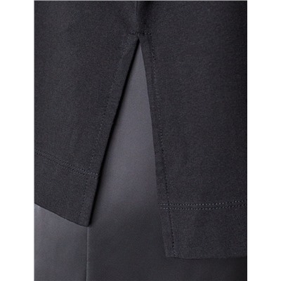 Футболка оверсайз с принтом пайетками из премиального хлопка с эластаном