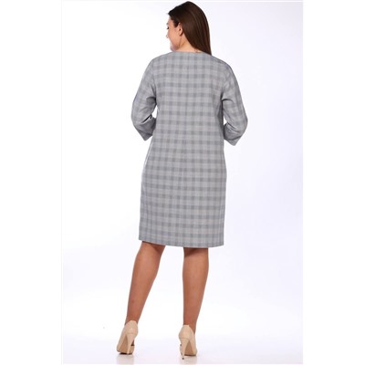Lady Style Classic 1503 синий_с_серым, Платье