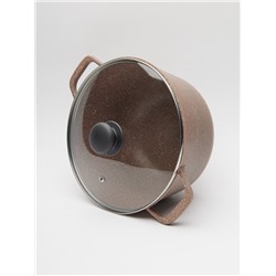 Кастрюля из литого алюминия со стеклянной крышкой, 5л (6шт)