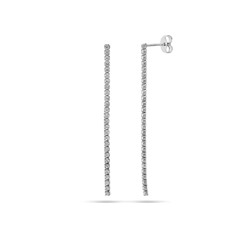 Серьги из серебра куб.циркон., Тцс72