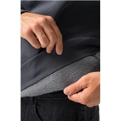 Мужская толстовка из футера с начесом с воротником на молнии Happyfox