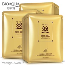 Подтягивающая маска BioAqua с протеинами шелка Silk Protein, 30гр  7403