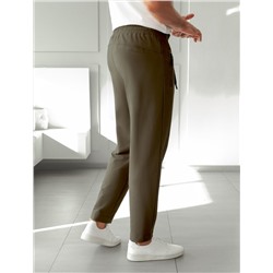 Брюки джоггеры на резинке из премиального футера двухнитки