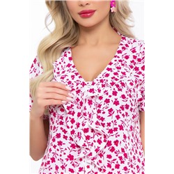 Блуза Амина (цветы фуксия) Б5480