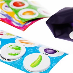 Лото с пластиковыми фишками «Овощи и фрукты»