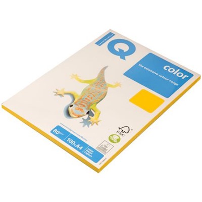 Бумага  А4 100л 80гр.  IQ Color интенсив солнечно-желтый SY40