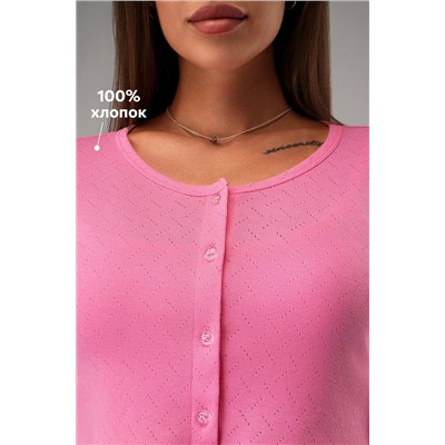 Женская пижама - тройка из ажурного хлопка Happyfox