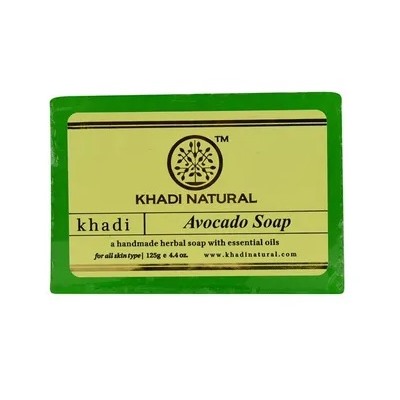 AVOCADO SOAP Handmade Herbal Soap With Essential Oils, Khadi Natural (АВОКАДО Мыло ручной работы с эфирными маслами, Кхади), 125 г.