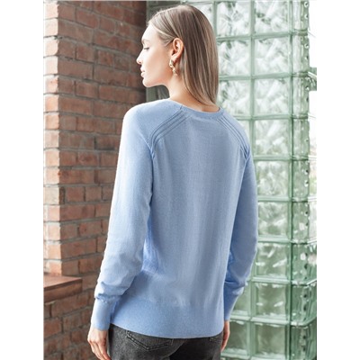 Джемпер тонкой вязки из хлопка с кашемиром