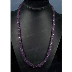 Бусы из Аметиста диски 5*2мм, 47см, 24,9г