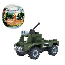 Конструктор-сюрприз в яйце «Армия», 4 вида МИКС