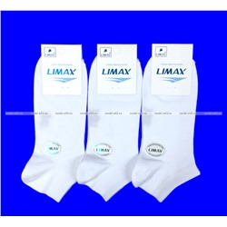 LIMAX носки мужские укороченные арт. 61072 БЕЛЫЕ