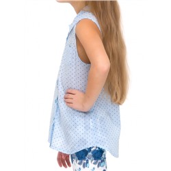 CLE блузка дев.871689/76т4ппн, молочный/т.синий