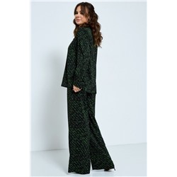 Магия моды 2179 черный-зеленый, Брюки,  Блуза