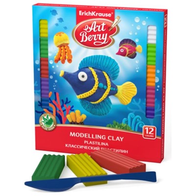 Пластилин 12цв. Artberry 216гр. с Алоэ вера со стеком  41763