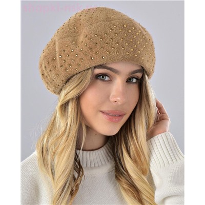 Бархат стразы россыпь Берет флис (56-58)