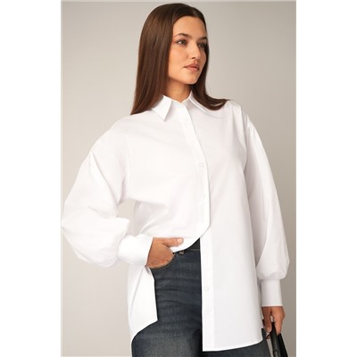 Женская удлиненная рубашка оверсайз с широкими рукавами Happyfox