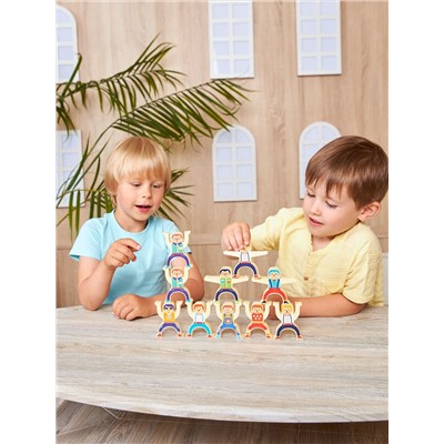 Настольная игра «Акробаты» серия Baby Toys Games 16 фигурок