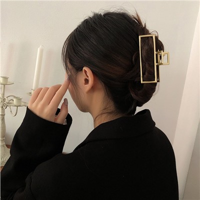 Краб металлический золотой ПРЯМОУГОЛЬНЫЙ, 9 см.