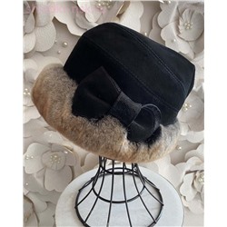 Мишель замша мех.норка Шапка женская (56-58)
