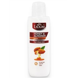 HONEY & ALMONDS Face & Body Lotion, Lilium (МЁД И МИНДАЛЬ лосьон для лица и тела, Лилиум), 200 мл.