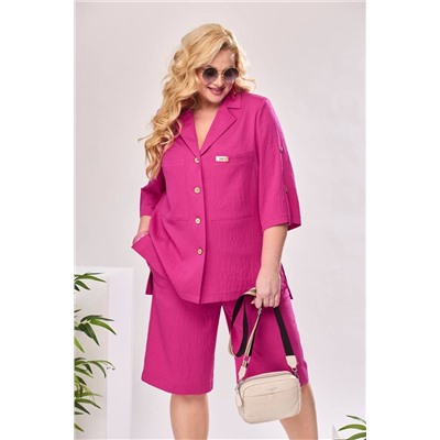 Romanovich Style 2-2489 малиновый, Блуза,  Шорты