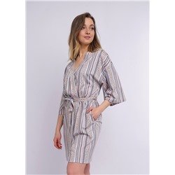 CLE LX12-977 Халат жен. Harmony, серый/св.бежевый, Таблица размеров на женскую одежду «ЭЙС», «ТЕТ-а-ТЕТ» и «CLEVER WEAR» из трикотажа, Таблица размеров на женскую обувь