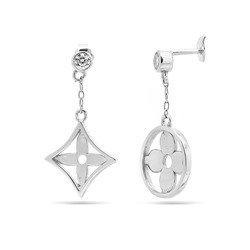 Серьги из серебра куб.циркон., МЦВА186