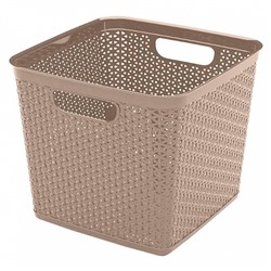 Корзина для хранения Keeplex Rattan 21 л, 29,5×29,5×27,5 см квадратная KL130410015 морской песок