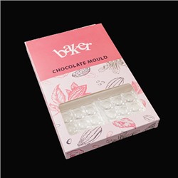 Форма для шоколада (поликарбонат) "Плитка Круги", 275*175 мм, 6 ячеек