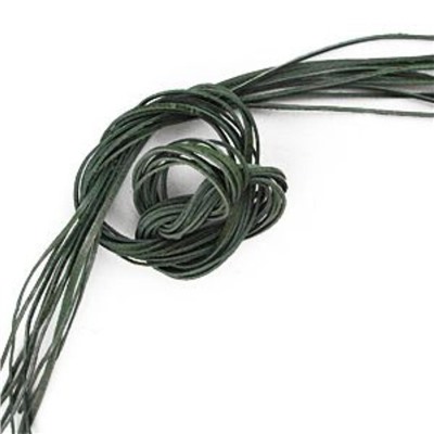 Шнурок для амулета ЗЕЛЁНЫЙ (натуральная кожа, 80-85 см.), 1 шт.