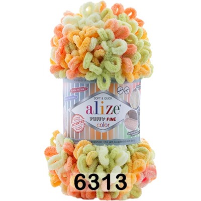 Пряжа Alize Puffy Fine Color