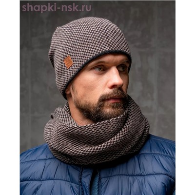 MM 467 F 467 Комплект мужской искуственный мех (шапка+снуд)