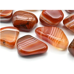 Минерал сердолик полосчатый 20*15*10мм, (H)