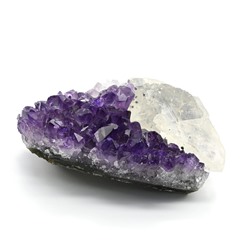Друза Аметист Бразильский с кальцитом 61*54*37мм, 115г