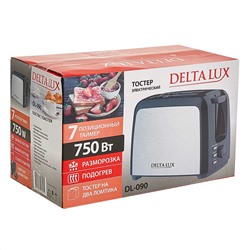 Тостер 750 Вт DELTA LUX DL-090 черный