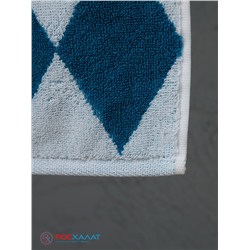 Полотенце махровое пестротканое жаккардовое 7197, Ромбы-2 С106-ЮА-7197-1