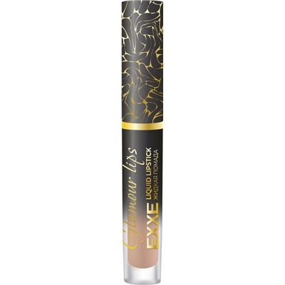 EXXE Жидкая губная помада Glamour lips 01 бежевый шелк АКЦИЯ! СКИДКА 30%