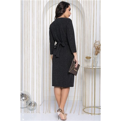 Платье Время желаний (черный с люрексом) П12147