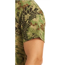 Футболка кмф "Питон Wood" зеленый