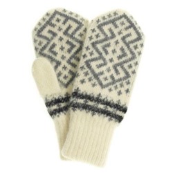 Варежки женские "Ромб с орнаментом" ПП 3236-7