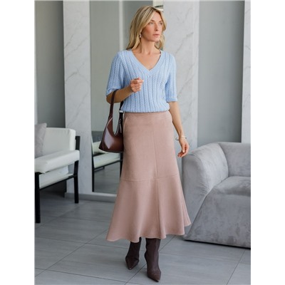 Джемпер фактурной вязки из хлопка с кашемиром