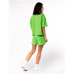 Шорты из тонкого футера с эластаном