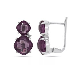Серьги из серебра синт.александрит, Пенелопа