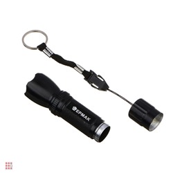 Фонарик мини металлический 0, 5 Вт LED, 1xAA, алюминий, 9, 5х3 см